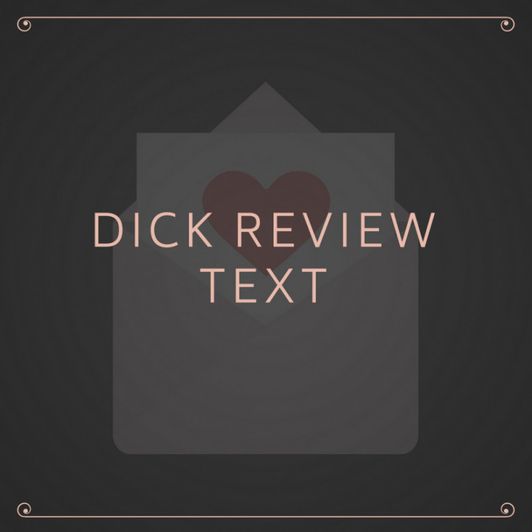 Dick Review text