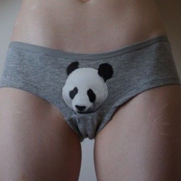 Panda Print Panties