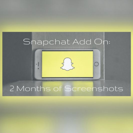 Snapchat Add On: 2 Months of Screenshots