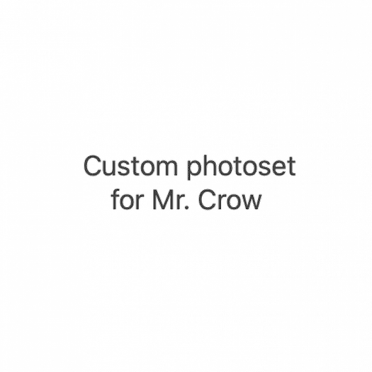Custom photoset for Mr Crow