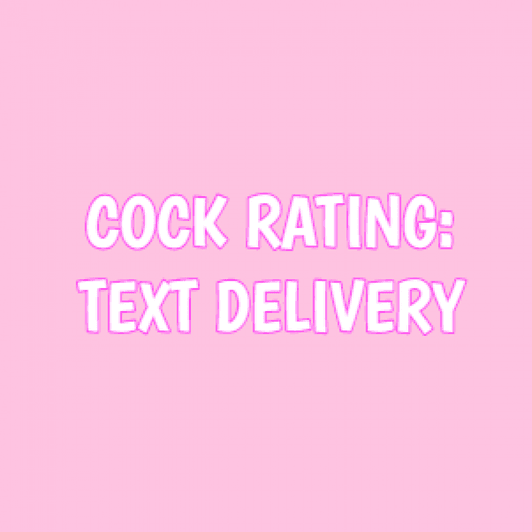 Text Cock Rating
