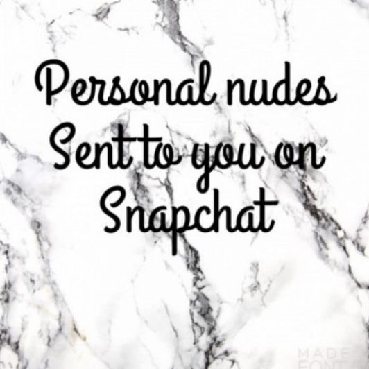 Personal Nudes sent to you on Snapchat