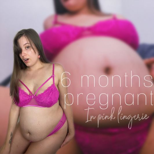 6 Months Pregnant Lingerie Photoset