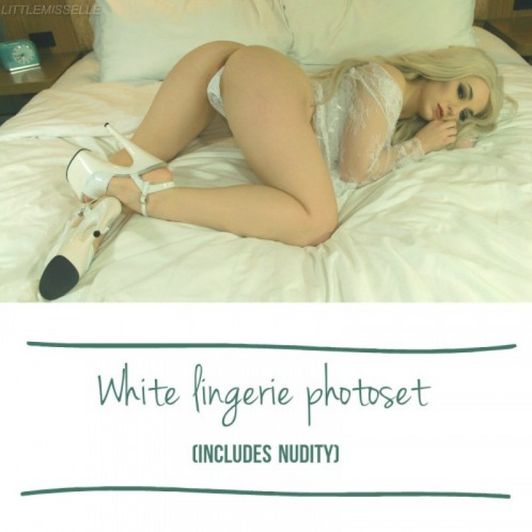 White LIngerie Photoset 72 photos