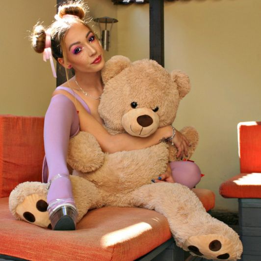 Teddy bear photo set