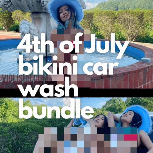 4th of July bikini car wash bundle