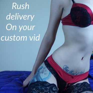Rush delivery on your custom video