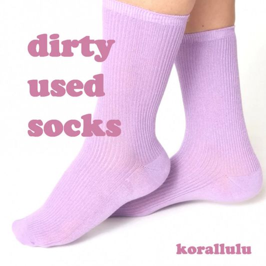 Used purple socks