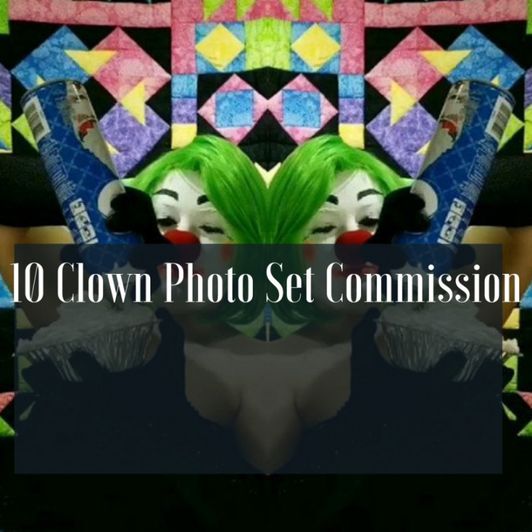 10 Clown Photo Set Commission