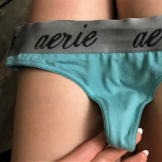 Aerie Thong Worn with Socks