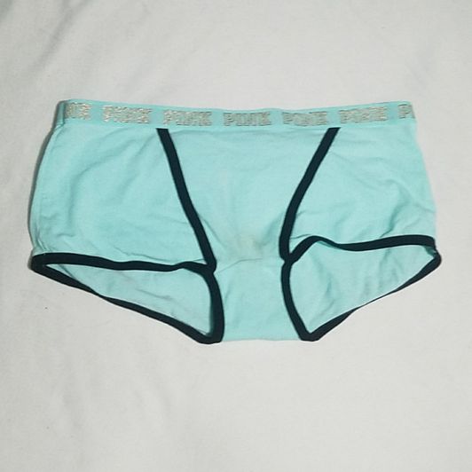 Teal and black briefs