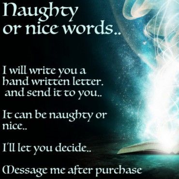 Naughty or nice words