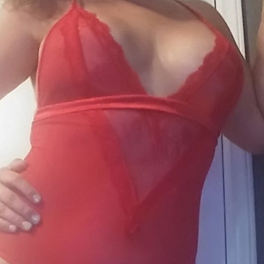 Lacey Red Bodysuit