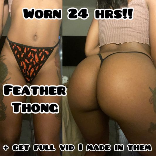 Feather Thong