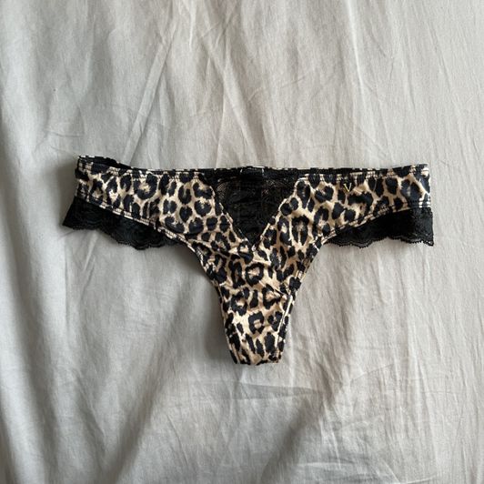 Victoria Secret Leopard Print Thong