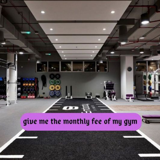 give me the monthly fee of my gym