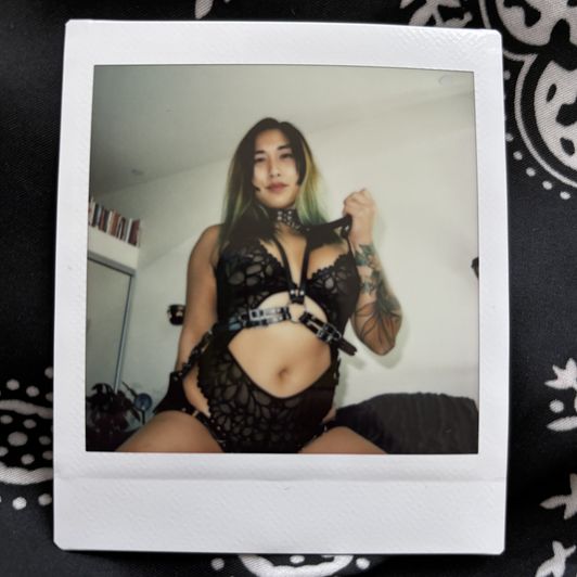 Rare Blond Submissive Mia Polaroid