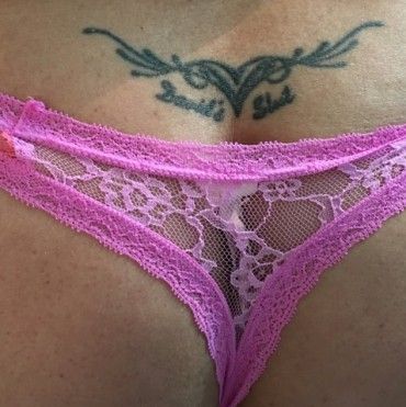 Pink and Peach Thong