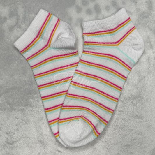 Authentic Worn Striped Socks Worn 1 Day