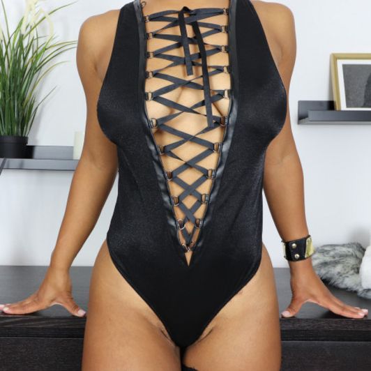 Black bodysuit used in latest video