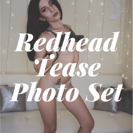 Red Head Tease Photo Set