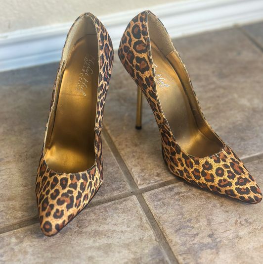 Worn Sexy Leopard Heels