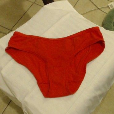 Worn Red Panties
