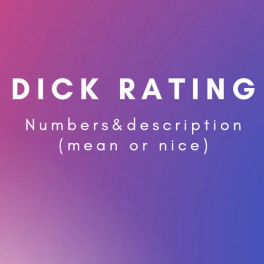 Dick Rating with description