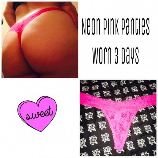 Neon pink panties