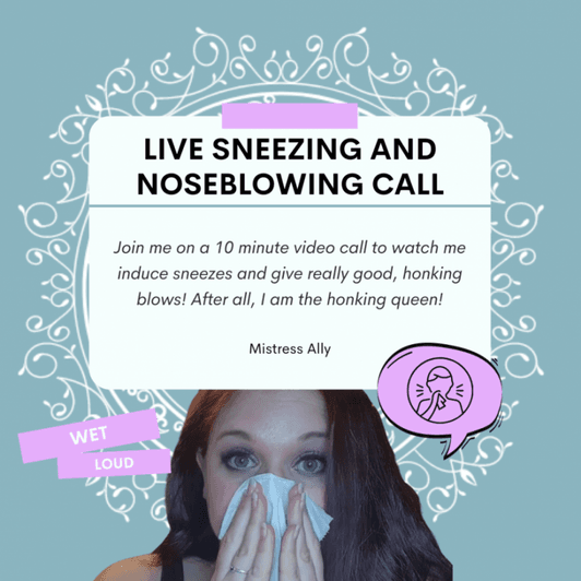 Sneezing and Noseblowing Video Call