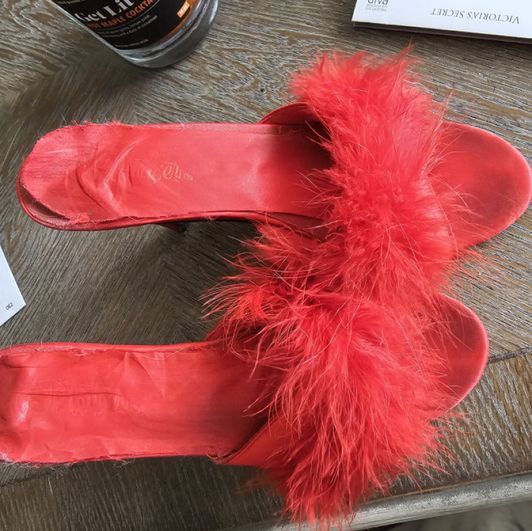 Red Marabou Pleasers