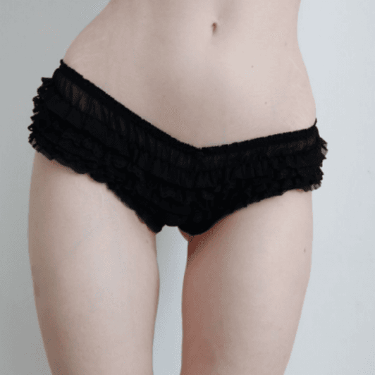 Black Frilly Panties