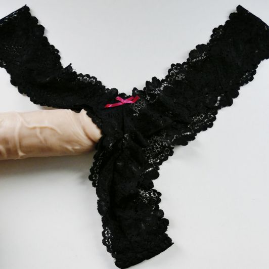 Lace panties Black