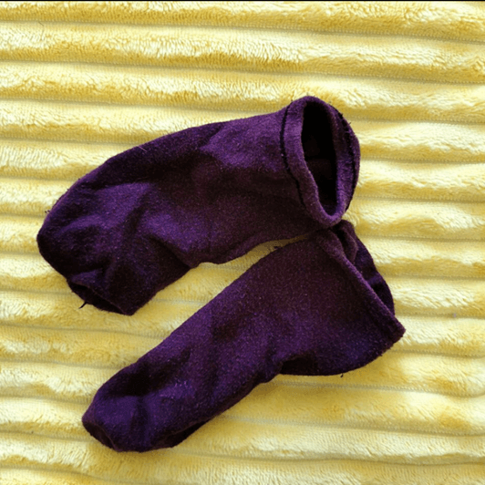 Burgundy socks
