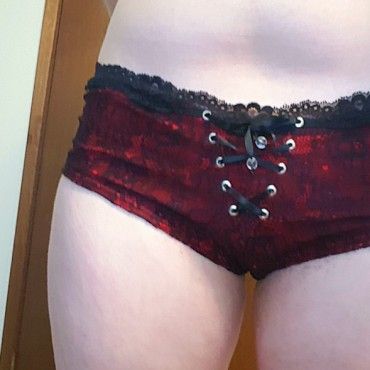 Red and Black Panties
