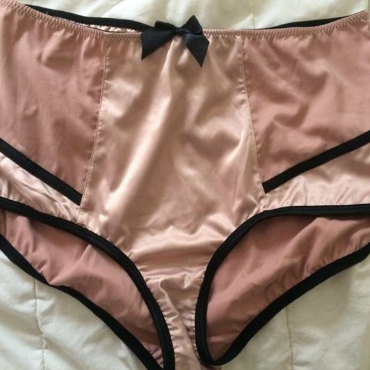 Pink Champagne Vintage Satin Panties