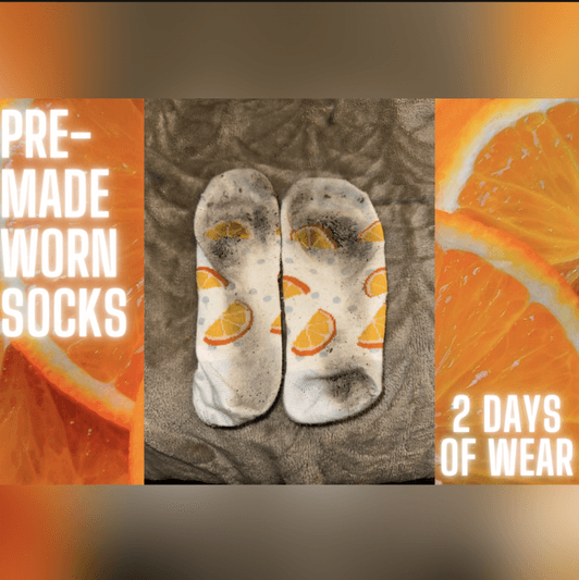 Premade Worn Socks: 2 Days Of Wear