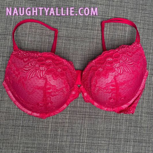 Sexy Pink 36D Bra with Photo Set