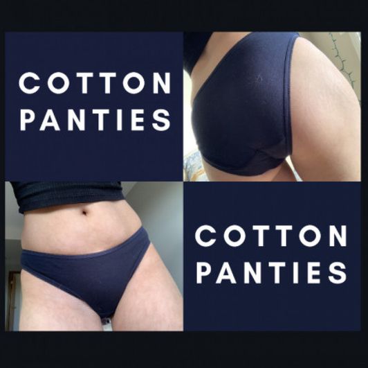 Navy Blue Cotton Panties