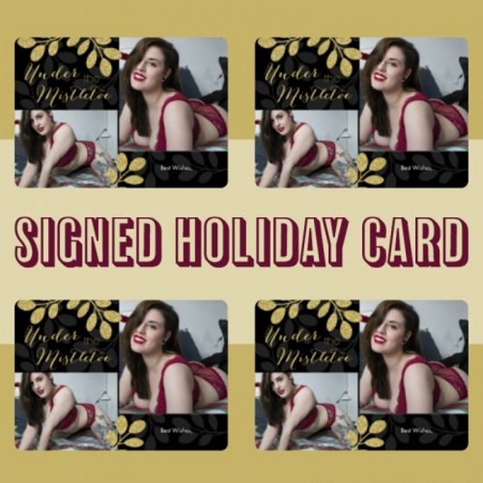 Signed Holiday Card