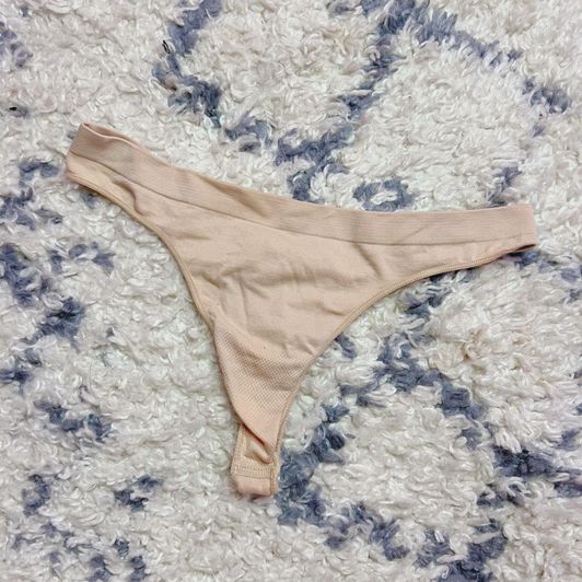 Nude Spandex Thong