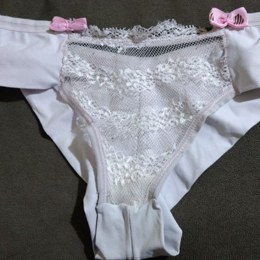 Pink used panties