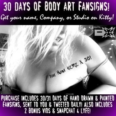 30 Days of Body Art Fansigns!