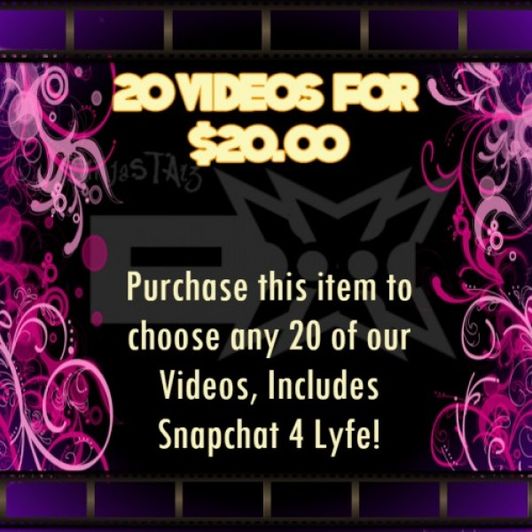20 Videos for 20 Dollars