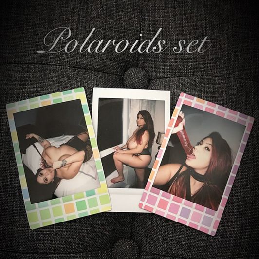 Vintage polaroids set