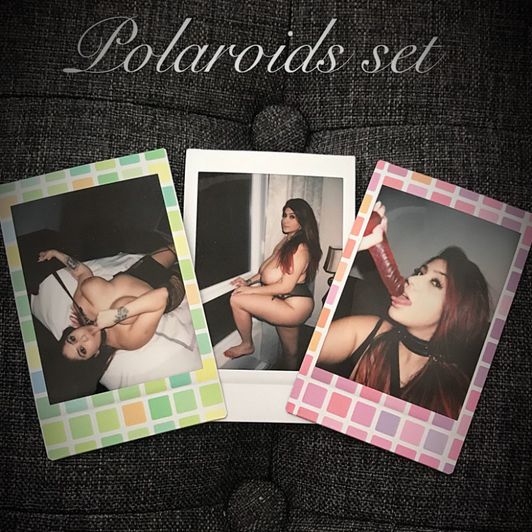 Vintage polaroid set