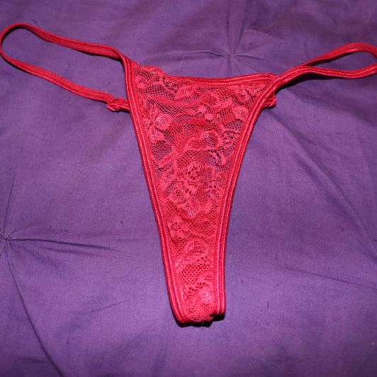 Dirty red Thong