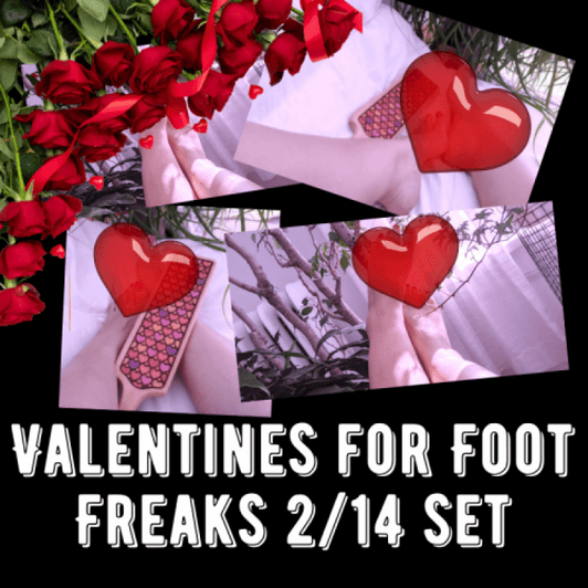 Mommys Feet for Valentines 5 Picture Set