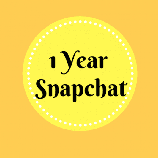 1 year Snapchat