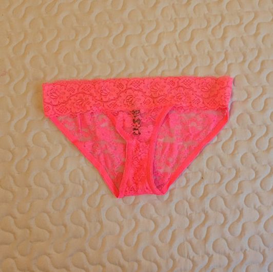 Hot Pink Lace Bikini Panty